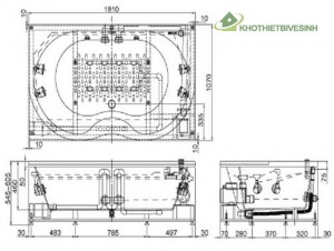 Bồn Tắm Massage Inax MSBV-1800N Cao Cấp