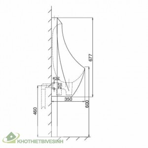 Bồn Tiểu Treo Tường Viglacera T1