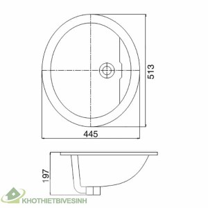Chậu Rửa Âm Bàn Viglacera CD1