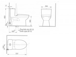 Bồn cầu 1 khối INAX AC-969VN