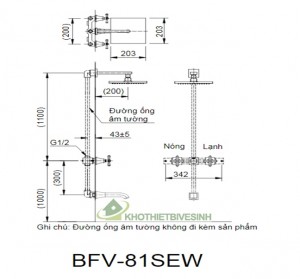 Sen Tắm Âm Tường Inax Cao Cấp BFV-81SEC