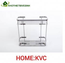 Kệ để đồ 2 tầng inox 304 HM KVC