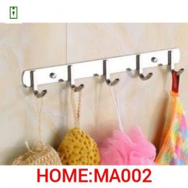 Móc áo 5 móc đơn inox 304 HM MA002